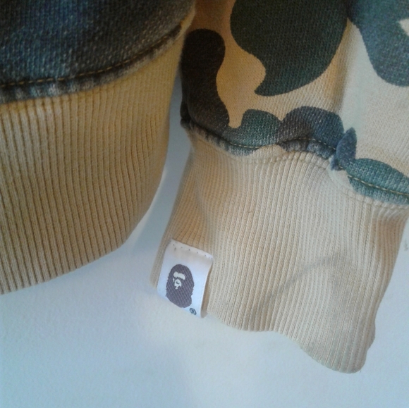 BAPE A BATHING APE Fleece 1st Camo full Zip Hoodie jacket womens XL mens M nigo - Picture 4 of 8